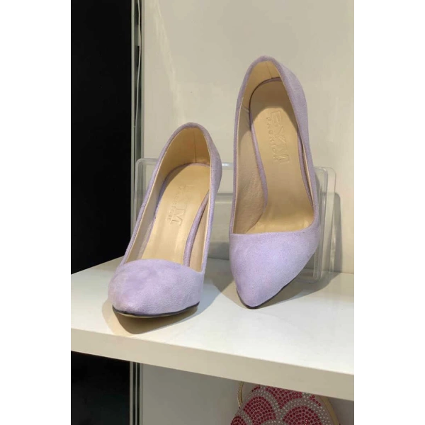6538 Süet Stiletto Lila