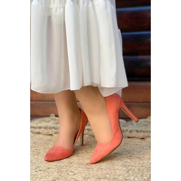 6538 Süet Stiletto Oranj