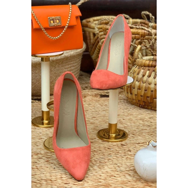 6538 Süet Stiletto Oranj