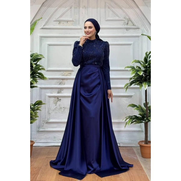 7024 Abiye Lacivert