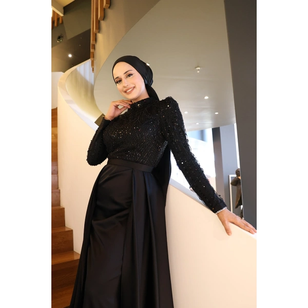 7024 Abiye Siyah