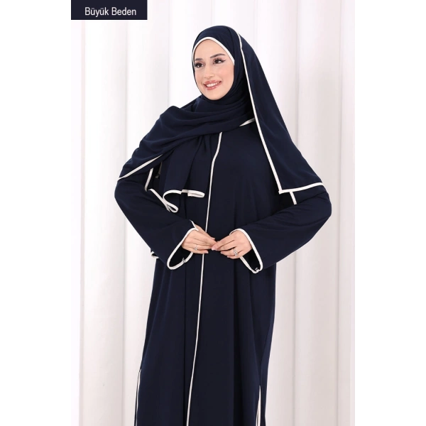 8001-1 Biyeli Pantolonlu Tunik Takım  Şal Lacivert