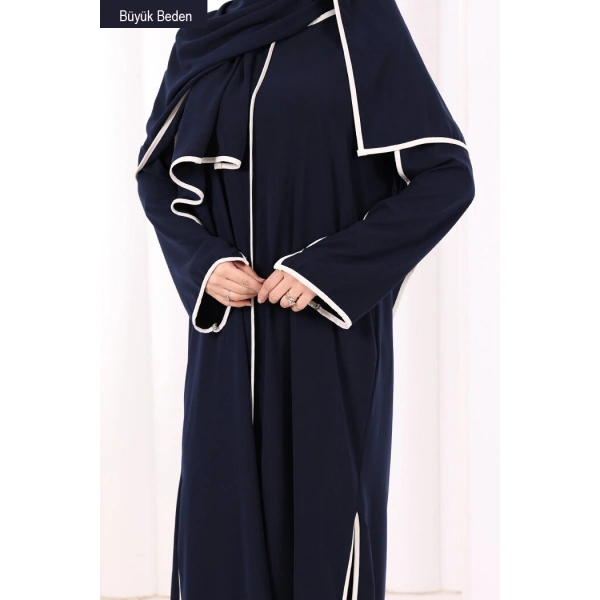8001-1 Biyeli Pantolonlu Tunik Takım  Şal Lacivert