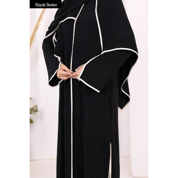 8001-1 Biyeli Pantolonlu Tunik Takım  Şal Siyah
