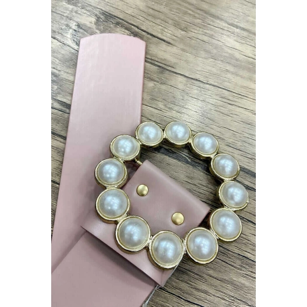 9010 Kalın İncili Kemer Pudra