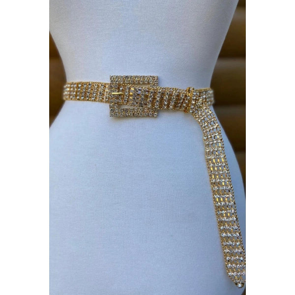 9033 Bym Taşlı Kemer Gold