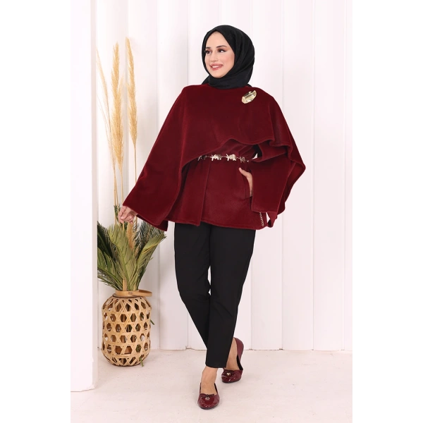 Atkı Detay Panço 70061 Bordo