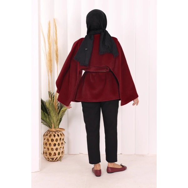 Atkı Detay Panço 70061 Bordo