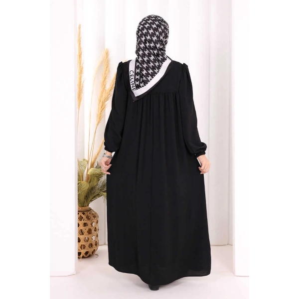 Bebekli Anne Elbisesi 3896 Siyah