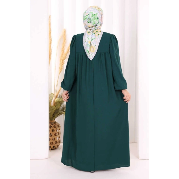 Bebekli Anne Elbisesi 3896 Zümrüt