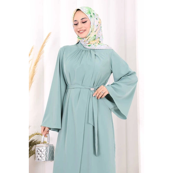 Broş Detaylı Tulumlu Takım 8016 Mint