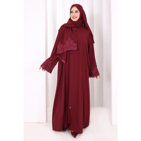 Dantelli Namaz Feracesi 6093 Mürdüm