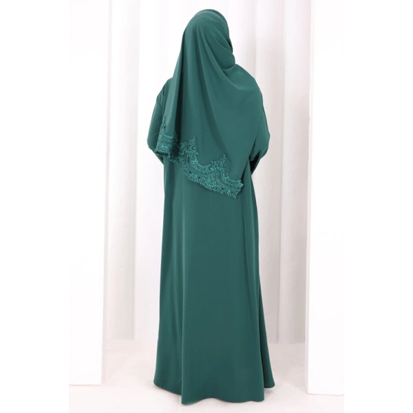 Dantelli Namaz Feracesi 6093 Zümrüt