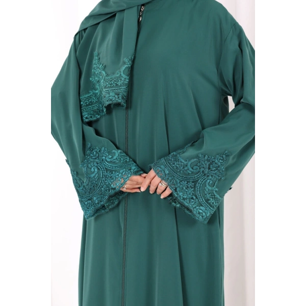 Dantelli Namaz Feracesi 6093 Zümrüt