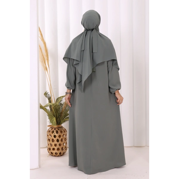 Dubai Sufleli Elbise Takım 6044 Mint