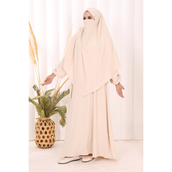 Dubai Sufleli Elbise Takım 6044 Taş