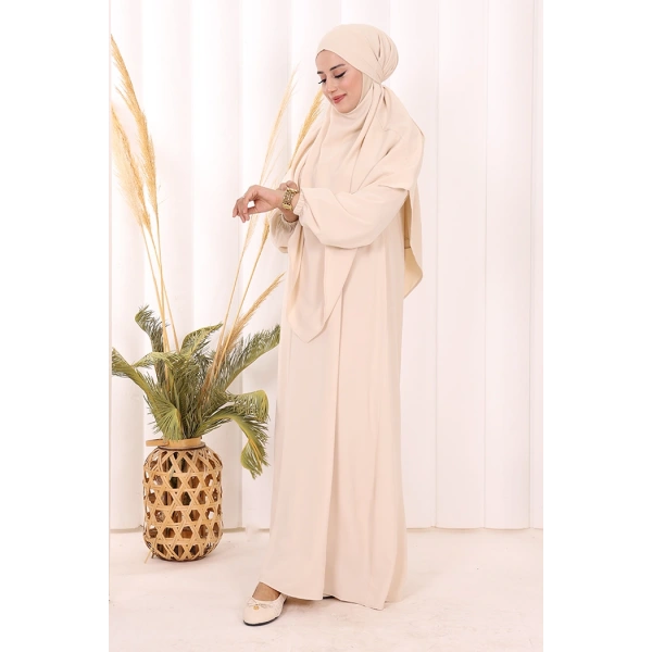 Dubai Sufleli Elbise Takım 6044 Taş