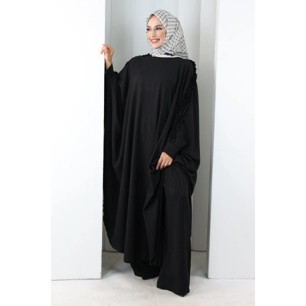 Fırfırlı Yarasakol Takım 8706 Siyah