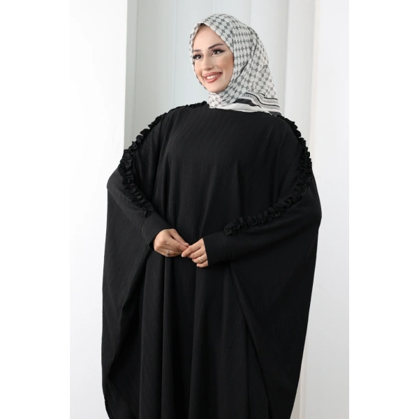 Fırfırlı Yarasakol Takım 8706 Siyah