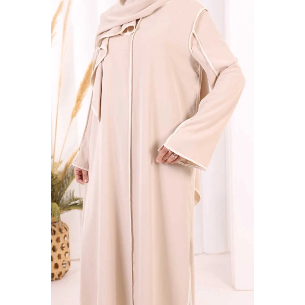 Hac Umre Biyeli Pantolonlu Tunik Takım ŞAL HEDİYE 8001 Taş