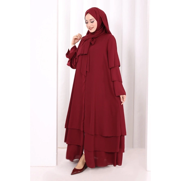 Hac Umre Ferace ŞAL HEDİYE   7052 Bordo