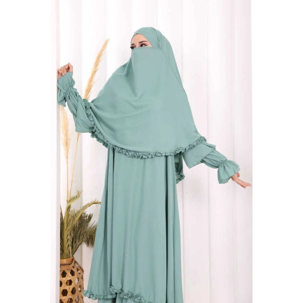 Hac Umre Sufleli, Elbise Takım ŞAL HEDİYE  3951 Mint