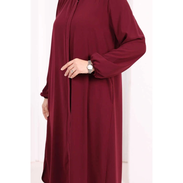 Hac Umre Tunik Pantolon Takım 8006 Mürdüm