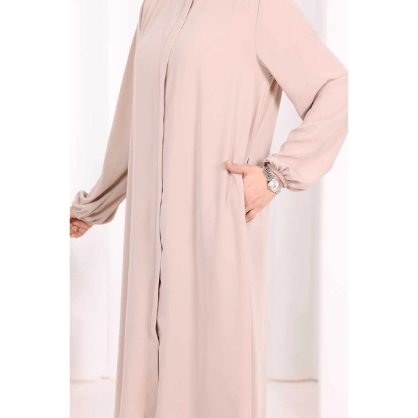 Hac Umre Tunik Pantolon Takım 8006 Vizon