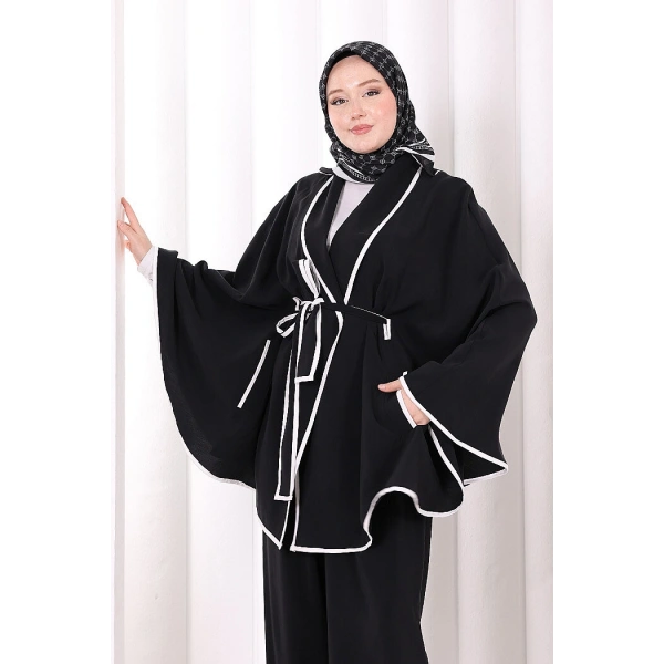 İkili Şeritli Takım 8699 Siyah
