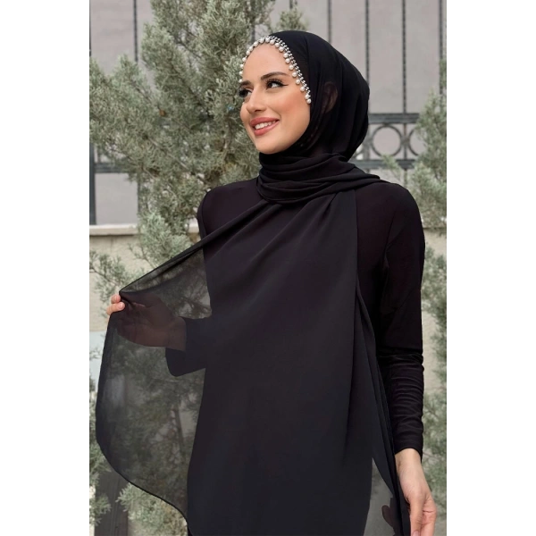 İncili Şal 2028 Siyah
