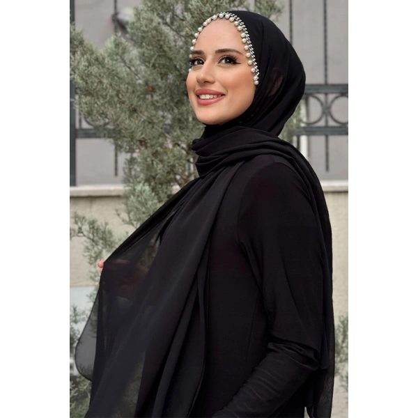 İncili Şal 2028 Siyah