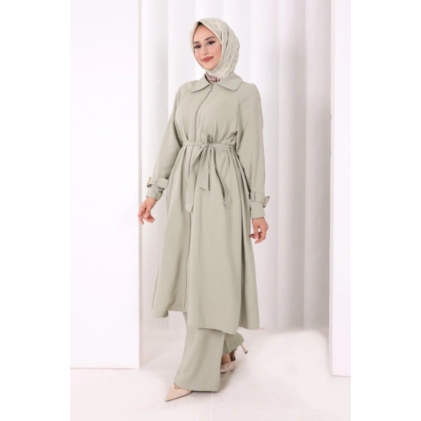 Kap Pantolonlu Takım 7074 Çağla Yeşili