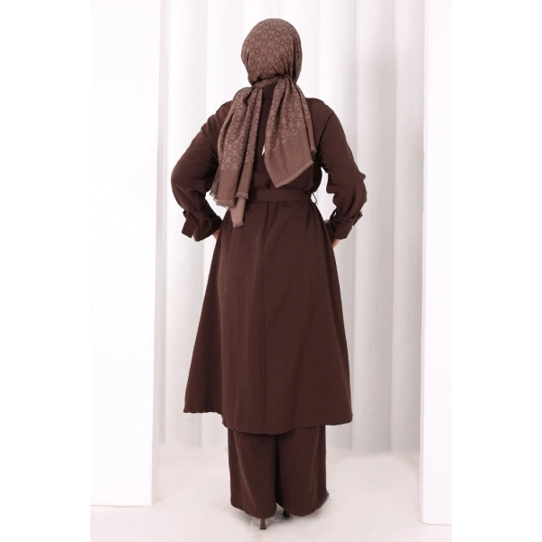 Kap Pantolonlu Takım 7074 Kahverengi