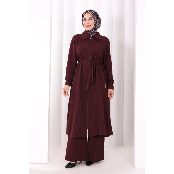 Kap Pantolonlu Takım 7074 Mürdüm