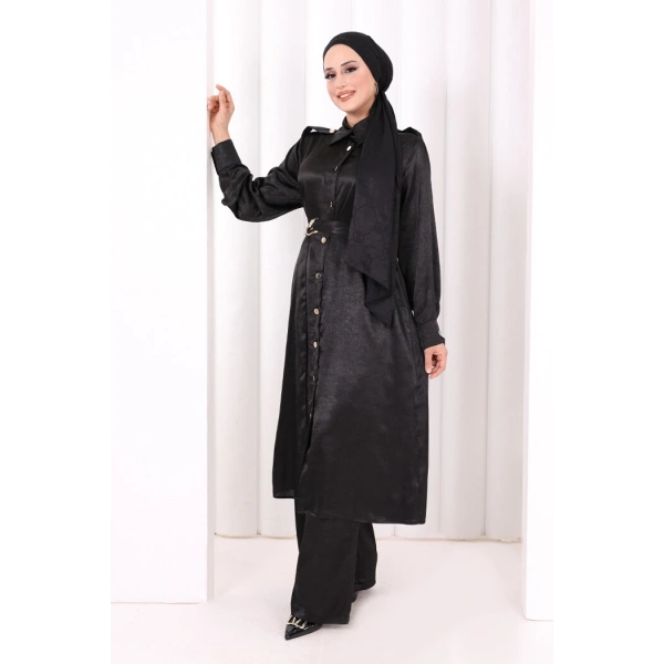 Kemerli İkili Takım 8024 Siyah