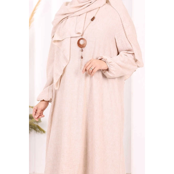 Kolyeli Tunik Pantolon Takım ŞAL HEDİYE! 8020 Taş
