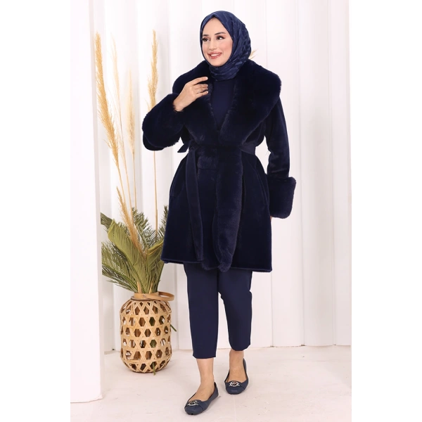 Kürklü Kaban 70062 Lacivert
