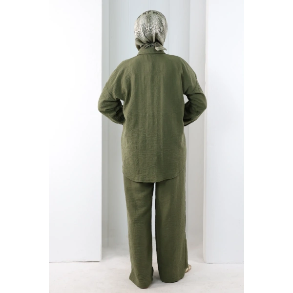 Pantolon Gömlek Takım 8708 Haki