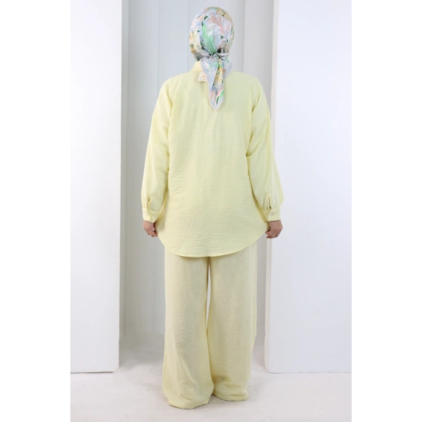 Pantolon Gömlek Takım 8708 Sarı