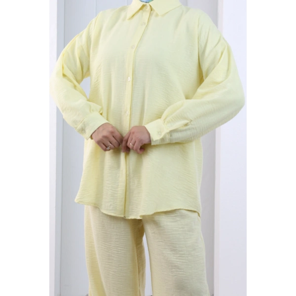 Pantolon Gömlek Takım 8708 Sarı