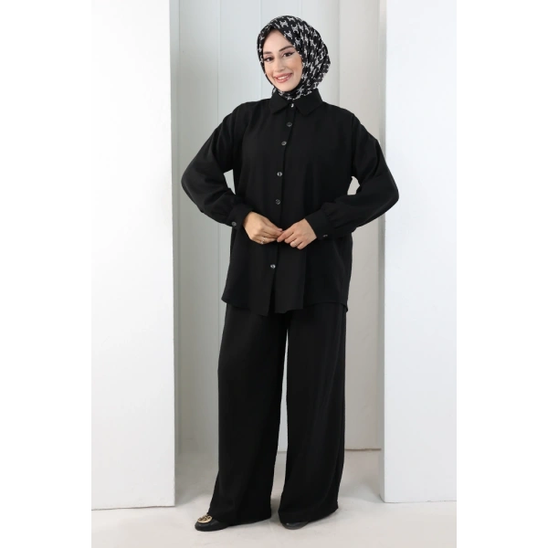 Pantolon Gömlek Takım 8708 Siyah