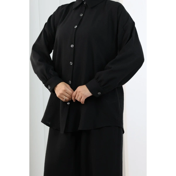 Pantolon Gömlek Takım 8708 Siyah