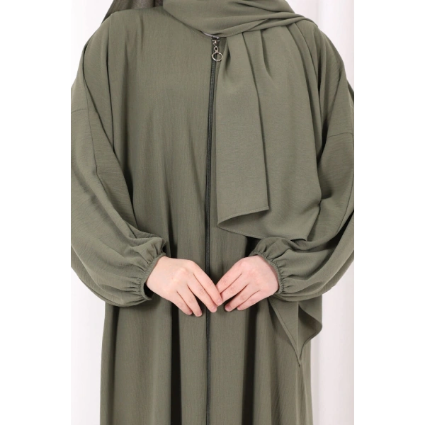 Şallı Namaz Elbisesi 3857 Haki