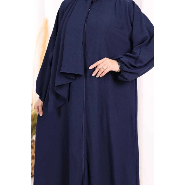 Şallı Namaz Elbisesi 3857 Lacivert