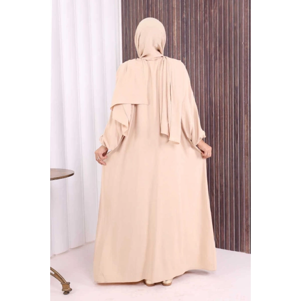 Şallı Namaz Elbisesi 3857 Taş
