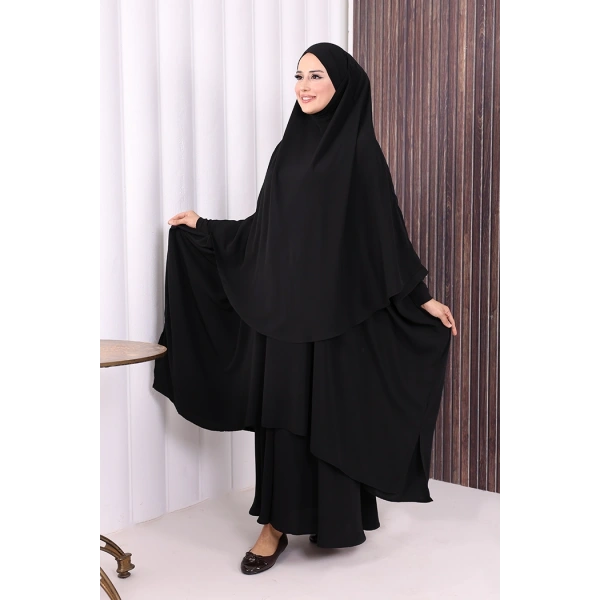 Sufleli Cilbab 6024 Siyah