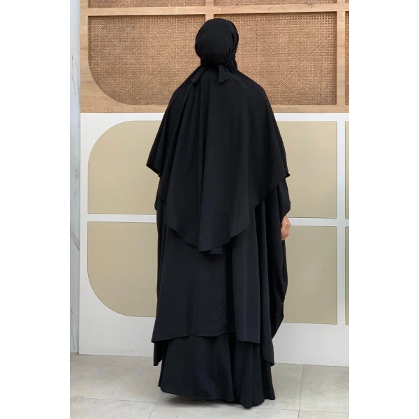 Sufleli Cilbab 6024 Siyah