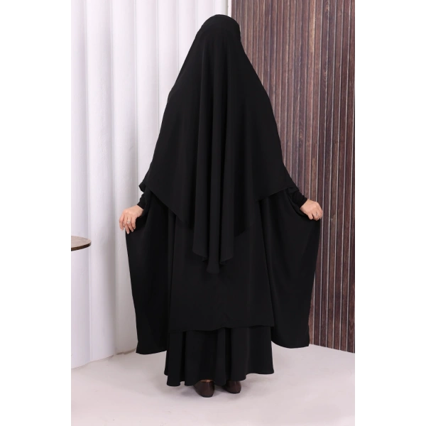 Sufleli Cilbab 6024 Siyah
