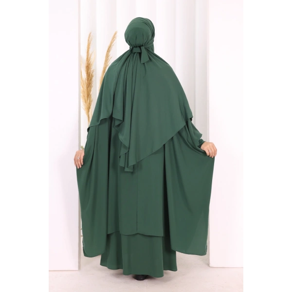 Sufleli Cilbab 6024 Zümrüt