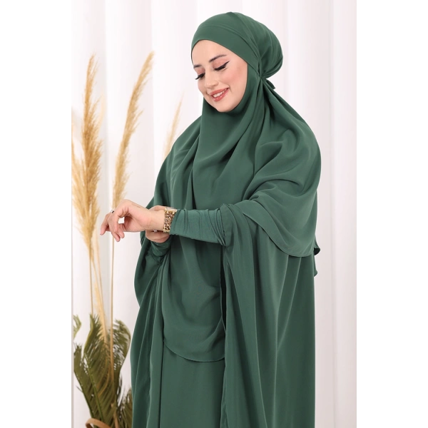 Sufleli Cilbab 6024 Zümrüt